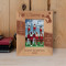 I Love Cheer Personalized Wooden Frame 3" x 5" Brown (Vertical)