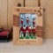 I Love Cheer Personalized Wooden Frame 4" x 6" Brown (Vertical)