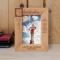 Cheerleaders Are Angels Personalized Wooden Frame 4" x 6" Brown (Vertical)