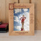 Cheerleaders Are Angels Personalized Wooden Frame 5" x 7" Brown (Vertical)