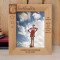 Cheerleaders Are Angels Personalized Wooden Frame 8" x 10" Brown (Vertical)