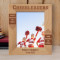 Cheerleaders Have Hearts Of Gold Personalized Wooden Frame 8" x 10" Brown (Vertical)