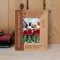 A Good Cheerleader Is Not Measured By The Height Of Her Jumps Personalized Wooden Frame 3" x 5" Brown (Vertical)