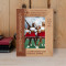 A Good Cheerleader Is Not Measured By The Height Of Her Jumps Personalized Wooden Frame 4" x 6" Brown (Vertical)