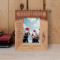 Our Team Has Spirit, Our Team Has Heart Personalized Wooden Frame 3" x 5" Brown (Vertical)