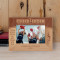 Our Team Has Spirit, Our Team Has Heart Personalized Wooden Frame-6" x 4" Brown Horizontal