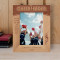 Our Team Has Spirit, Our Team Has Heart Personalized Wooden Frame 5" x 7" Brown (Vertical)