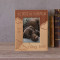 All Dogs Go To Heaven Personalized Wooden Frame 3" x 5" Brown (Vertical)