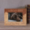 All Dogs Go To Heaven Personalized Wooden Frame-6" x 4" Brown Horizontal