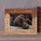 All Dogs Go To Heaven Personalized Wooden Frame-7" x 5" Brown Horizontal