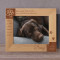 There's A Little Bit Of Heaven In Our Home Personalized Wooden Frame-10" x 8" Brown Horizontal
