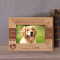 You Have Left Paw Prints On Our Hearts Personalized Wooden Frame-6" x 4" Brown Horizontal