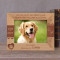 You Have Left Paw Prints On Our Hearts Personalized Wooden Frame-7" x 5" Brown Horizontal