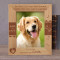 You Have Left Paw Prints On Our Hearts Personalized Wooden Frame 8" x 10" Brown (Vertical)