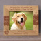 You Have Left Paw Prints On Our Hearts Personalized Wooden Frame-10" x 8" Brown Horizontal