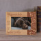 You Were My Favorite Hello Personalized Wooden Frame-6" x 4" Brown Horizontal