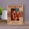 Life Is A Journey Enjoy Every Mile Personalized Wooden Frame 3" x 5" Brown (Vertical)