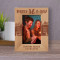 Life Is A Journey Enjoy Every Mile Personalized Wooden Frame 4" x 6" Brown (Vertical)