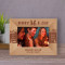Life Is A Journey Enjoy Every Mile Personalized Wooden Frame-6" x 4" Brown Horizontal