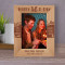 Life Is A Journey Enjoy Every Mile Personalized Wooden Frame 5" x 7" Brown (Vertical)