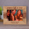 Life Is A Journey Enjoy Every Mile Personalized Wooden Frame-7" x 5" Brown Horizontal