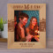 Life Is A Journey Enjoy Every Mile Personalized Wooden Frame 8" x 10" Brown (Vertical)