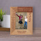 Happy Sweet 16th Birthday Personalized Wooden Frame 3" x 5" Brown (Vertical)