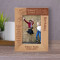 Happy Sweet 16th Birthday Personalized Wooden Frame 4" x 6" Brown (Vertical)