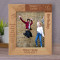 Happy Sweet 16th Birthday Personalized Wooden Frame 8" x 10" Brown (Vertical)