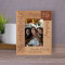 My Wish For You On This Day Is That Exciting And Happy Things Personalized Wooden Frame 3" x 5" Brown (Vertical)