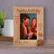 May Your Day Be Filled With Oceans Of Happiness And Love Personalized Wooden Frame 4" x 6" Brown (Vertical)