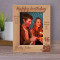 May Your Day Be Filled With Oceans Of Happiness And Love Personalized Wooden Frame 5" x 7" Brown (Vertical)