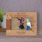 You Always Bring A Sweet Smile To My Face! Personalized Wooden Frame-6" x 4" Brown Horizontal
