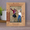 You Always Bring A Sweet Smile To My Face! Personalized Wooden Frame 5" x 7" Brown (Vertical)