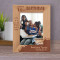 Happy 16th Birthday Life Is A Journey Enjoy Every Mile Personalized Wooden Frame 5" x 7" Brown (Vertical)