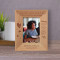 May Every Sweet Moment Bring You Closer To Fulfilling Your Dreams Personalized Wooden Frame 3" x 5" Brown (Vertical)