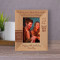 Wishing You A Life Full Of Wonder Excitement Friendships And Good Luck Personalized Wooden Frame 3" x 5" Brown (Vertical)