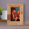 Wishing You A Life Full Of Wonder Excitement Friendships And Good Luck Personalized Wooden Frame 4" x 6" Brown (Vertical)