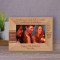 Wishing You A Life Full Of Wonder Excitement Friendships And Good Luck Personalized Wooden Frame-6" x 4" Brown Horizontal