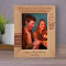 Wishing You A Life Full Of Wonder Excitement Friendships And Good Luck Personalized Wooden Frame 5" x 7" Brown (Vertical)