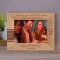 Wishing You A Life Full Of Wonder Excitement Friendships And Good Luck Personalized Wooden Frame-7" x 5" Brown Horizontal