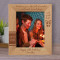 Wishing You A Life Full Of Wonder Excitement Friendships And Good Luck Personalized Wooden Frame 8" x 10" Brown (Vertical)