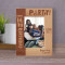 Happy 16th Birthday Personalized Wooden Frame 4" x 6" Brown (Vertical)