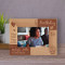 Happy Birthday Happy Dreams Happy Feelings Personalized Wooden Frame-6" x 4" Brown Horizontal