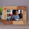 Happy Birthday Happy Dreams Happy Feelings Personalized Wooden Frame-7" x 5" Brown Horizontal