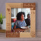 Happy Birthday Happy Dreams Happy Feelings Personalized Wooden Frame 8" x 10" Brown (Vertical)