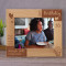 Happy Birthday Happy Dreams Happy Feelings Personalized Wooden Frame-10" x 8" Brown Horizontal