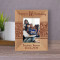 Happy 16 Birthday Personalized Wooden Frame 3" x 5" Brown (Vertical)