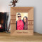 Ever Since We Were Little You've Always Been There For Me I'm So Glad We're Still Friends Personalized Wooden Frame 3" x 5" Brown (Vertical)