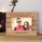 Ever Since We Were Little You've Always Been There For Me I'm So Glad We're Still Friends Personalized Wooden Frame-6" x 4" Brown Horizontal